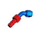 -10AN 45° Push On Swivel Blue/Red